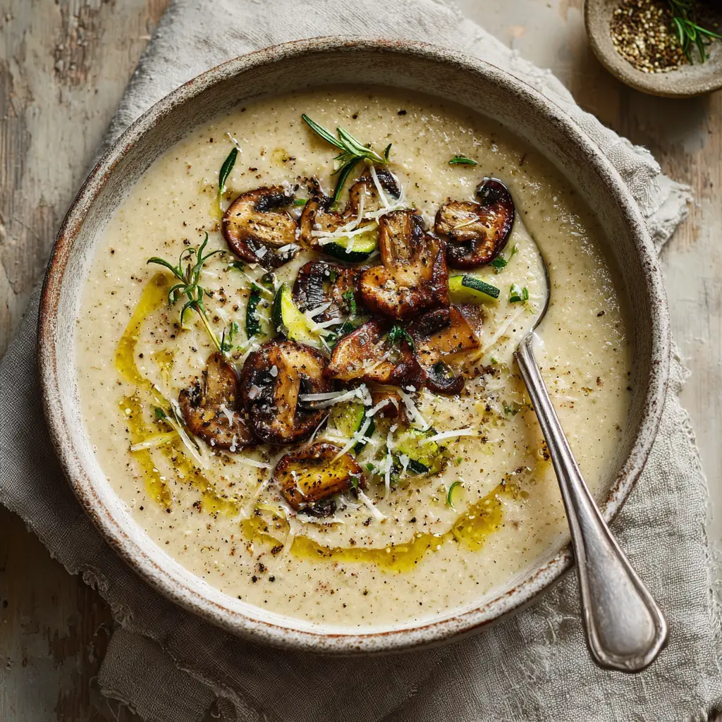 A large Dutch oven filled with simmering Ratatouille Soup, showing the chunks of tender vegetables in the rich tomato broth.