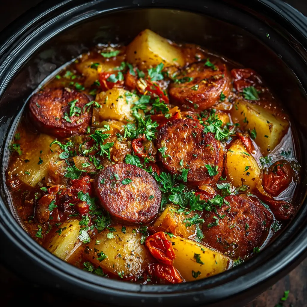 The ingredients for the crockpot sausage and potato casserole laid out, including sausage, eggs, cheese, and hash browns.