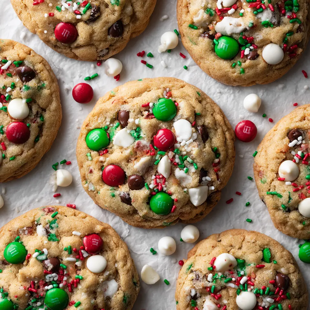 A close-up of hands decorating a Christmas tree shaped cookie with white icing, an essential step in this Santa's Cookies Recipe.