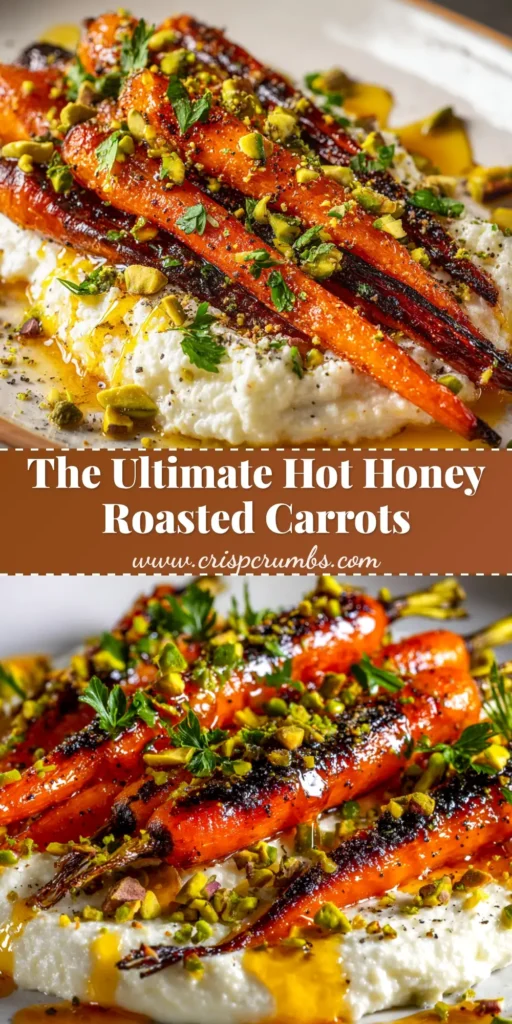 A top-down view of a serving platter filled with delicious hot honey roasted carrots, garnished with fresh parsley.