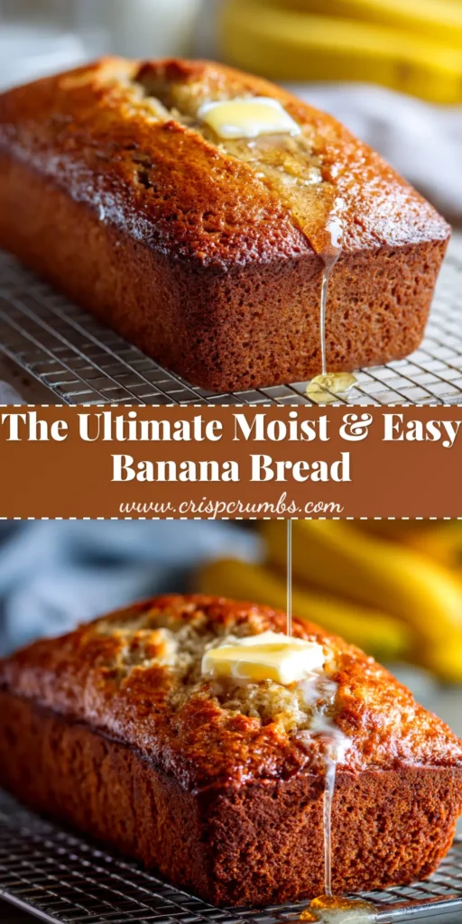 A perfectly golden-brown slice of moist banana bread recipe on a white plate, showcasing its soft and tender texture.