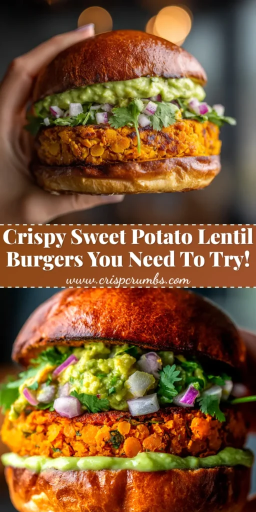 A stack of golden-brown sweet potato and red lentil patties served on a white plate with a side of fresh yogurt dip and herbs.