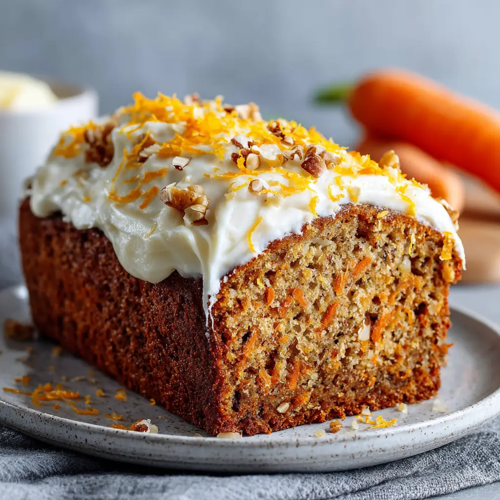 A full loaf of freshly baked Carrot Cake Banana Bread cooling on a wire rack before being frosted, showcasing its golden-brown crust.