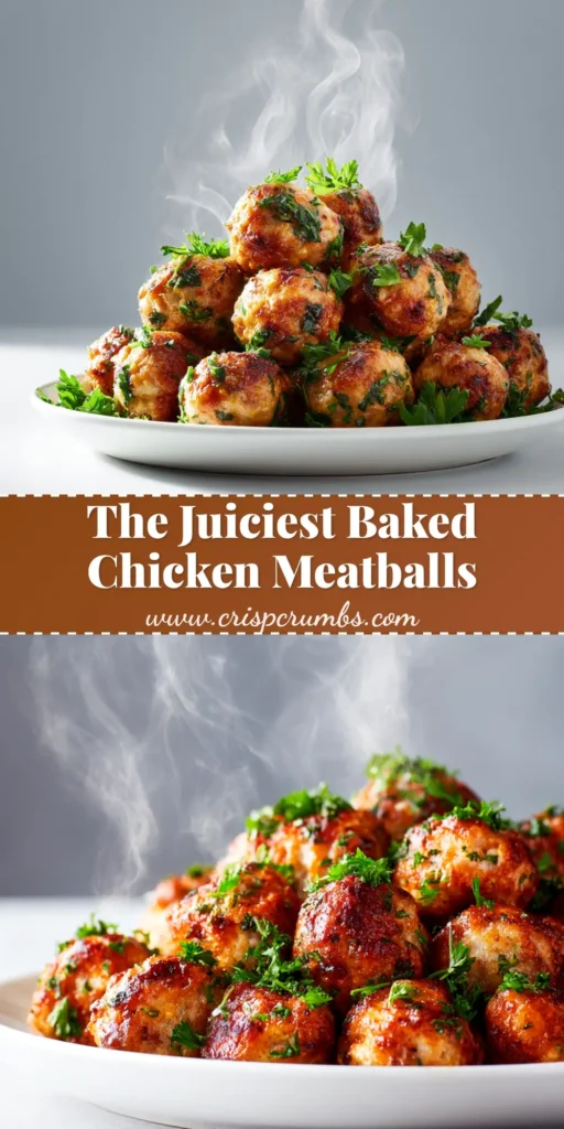 A plate of juicy Garlic Parmesan Chicken Meatballs coated in a creamy white sauce, garnished with fresh parsley. The perfect easy dinner recipe.