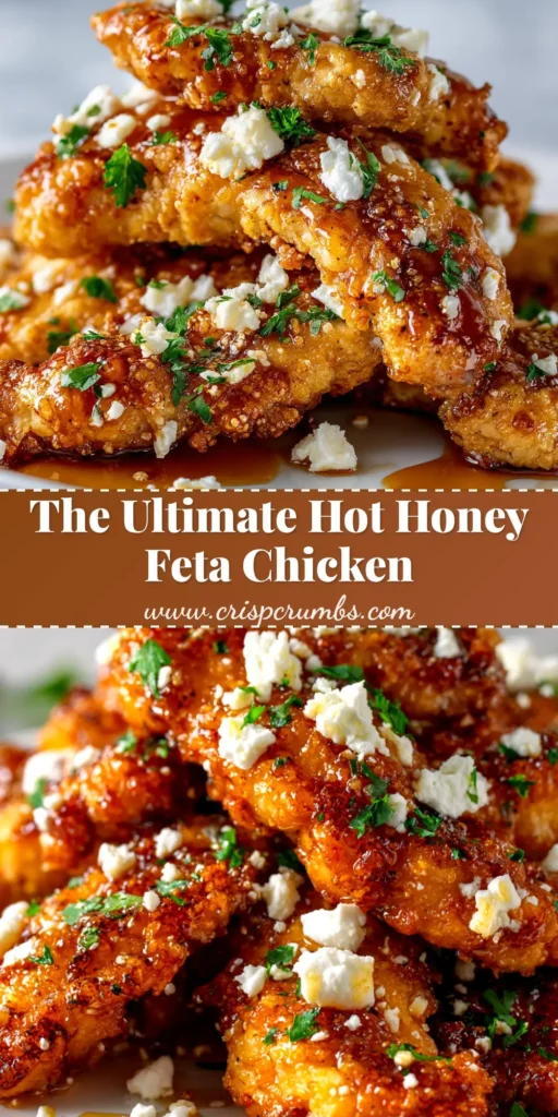 A delicious one-pan Hot Honey Feta Chicken recipe baked in a cast-iron skillet with cherry tomatoes and fresh parsley garnish.