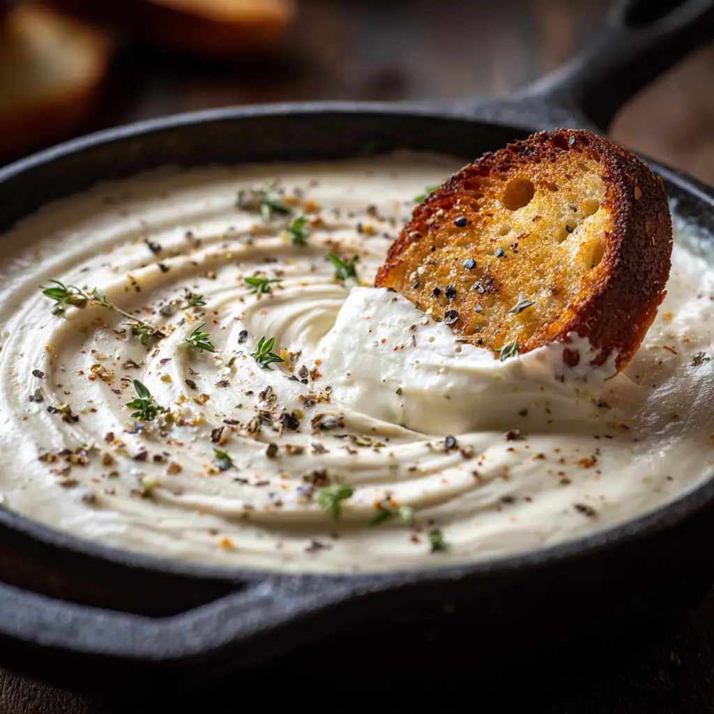 A whisk stirring freshly grated parmesan cheese into a simmering cream sauce to make the best homemade alfredo.