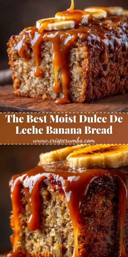 A beautiful hero shot of the moist banana bread recipe, with a single slice cut and placed in front of the loaf, showcasing the tender crumb.