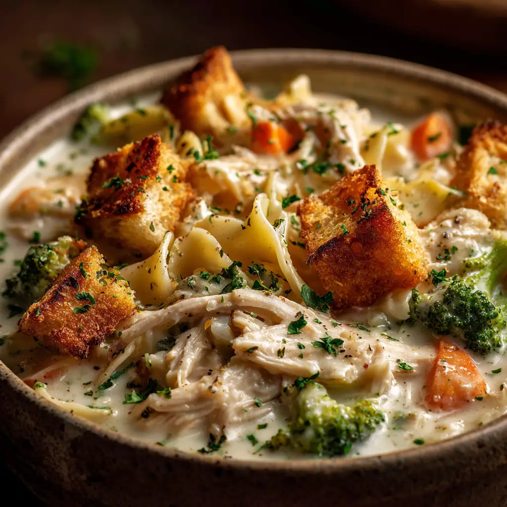 A spoonful of one-pot white chicken lasagna soup being lifted from a bowl, showcasing the melted mozzarella and creamy sauce.