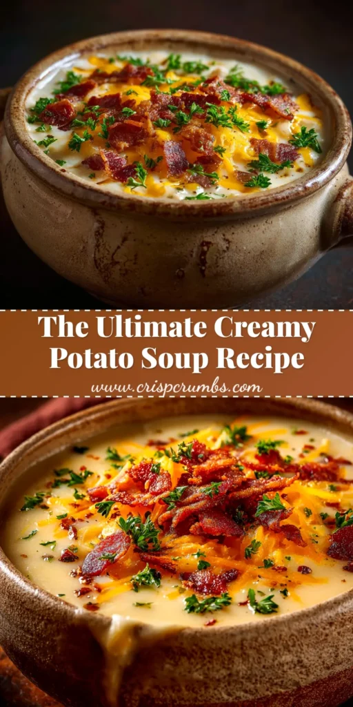 A cozy bowl of Pioneer Woman Potato Soup, loaded with crispy bacon, shredded cheddar cheese, and fresh green onions. The soup is thick, creamy, and ready to eat.