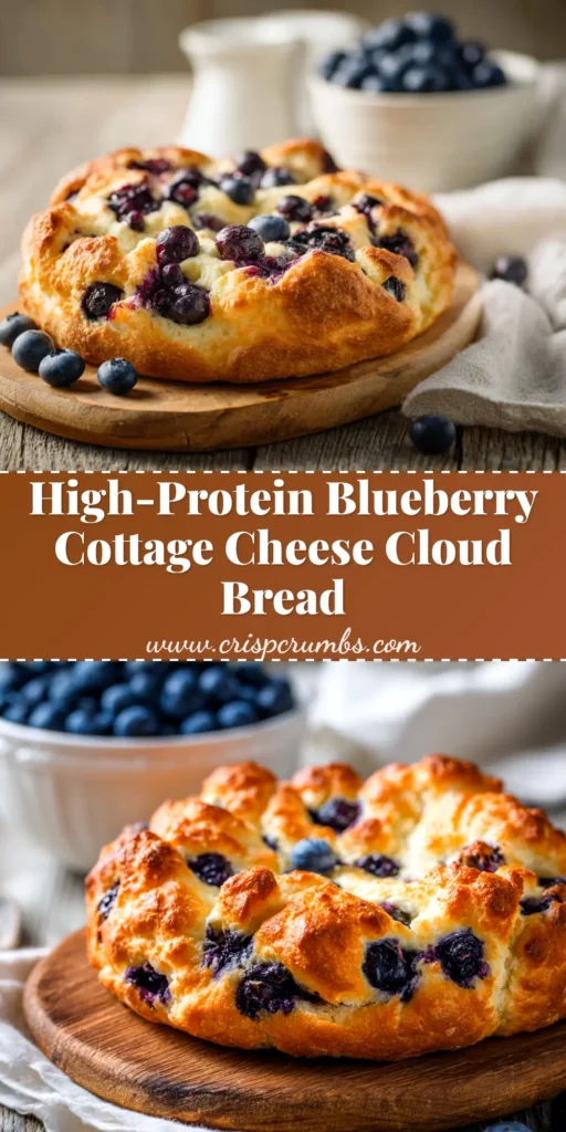 A stack of fluffy, golden brown cottage cheese cloud bread pieces on a rustic wooden board, ready to be served. This illustrates the final result of the viral 3-ingredient recipe.