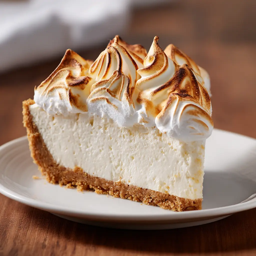 The full no-bake marshmallow cheesecake in a springform pan, ready to be served. A perfect marshmallow fluff dessert.