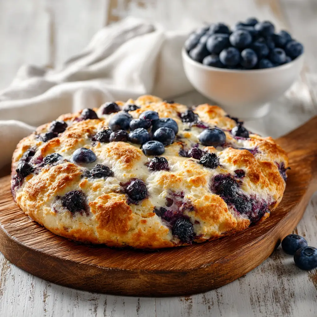 A single piece of golden brown cottage cheese cloud bread on a white plate, showcasing its perfect texture. A key visual for the high-protein bread recipe.