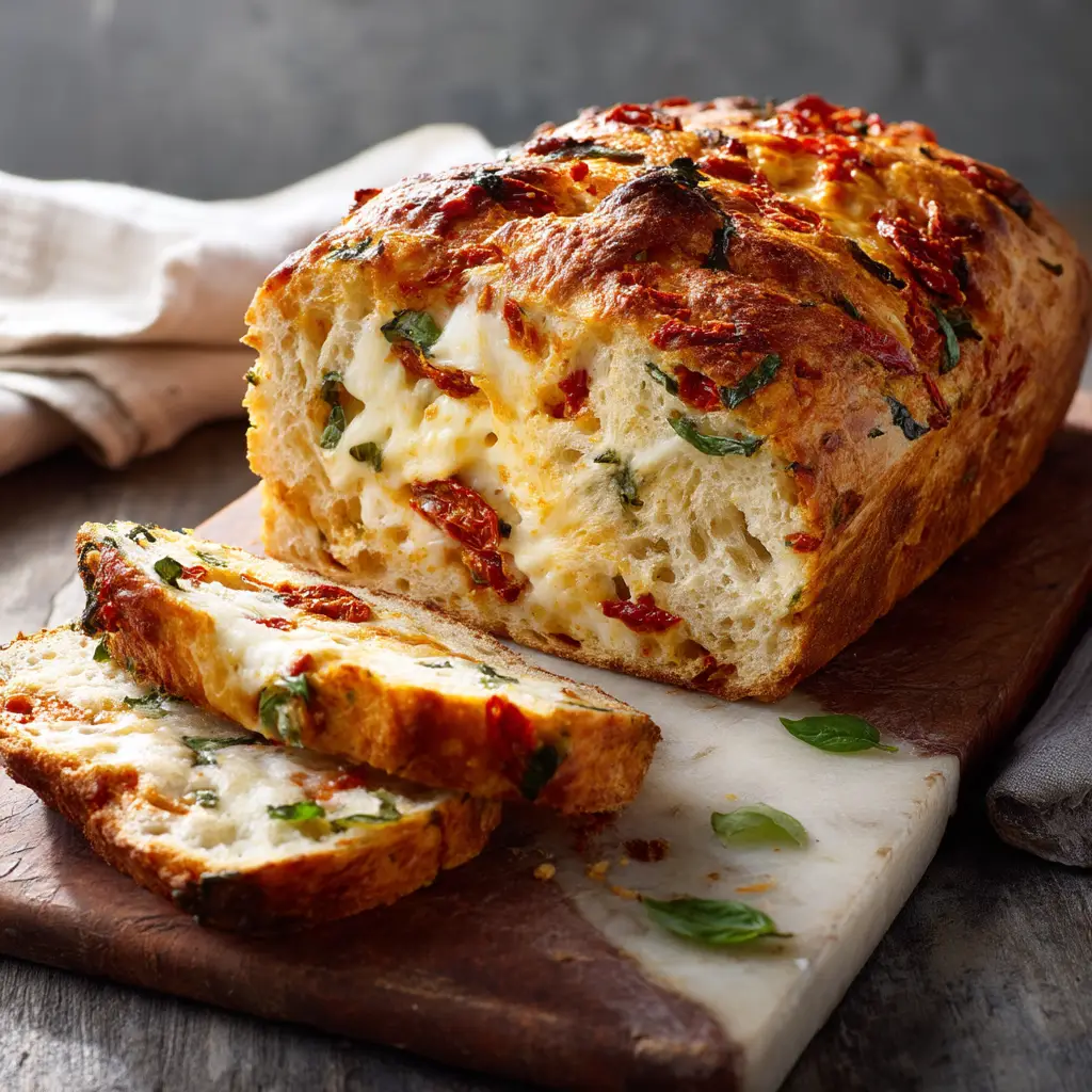 Step-by-step process of making Tomato Basil Bread, showing the soft dough being kneaded on a floured surface before rising.