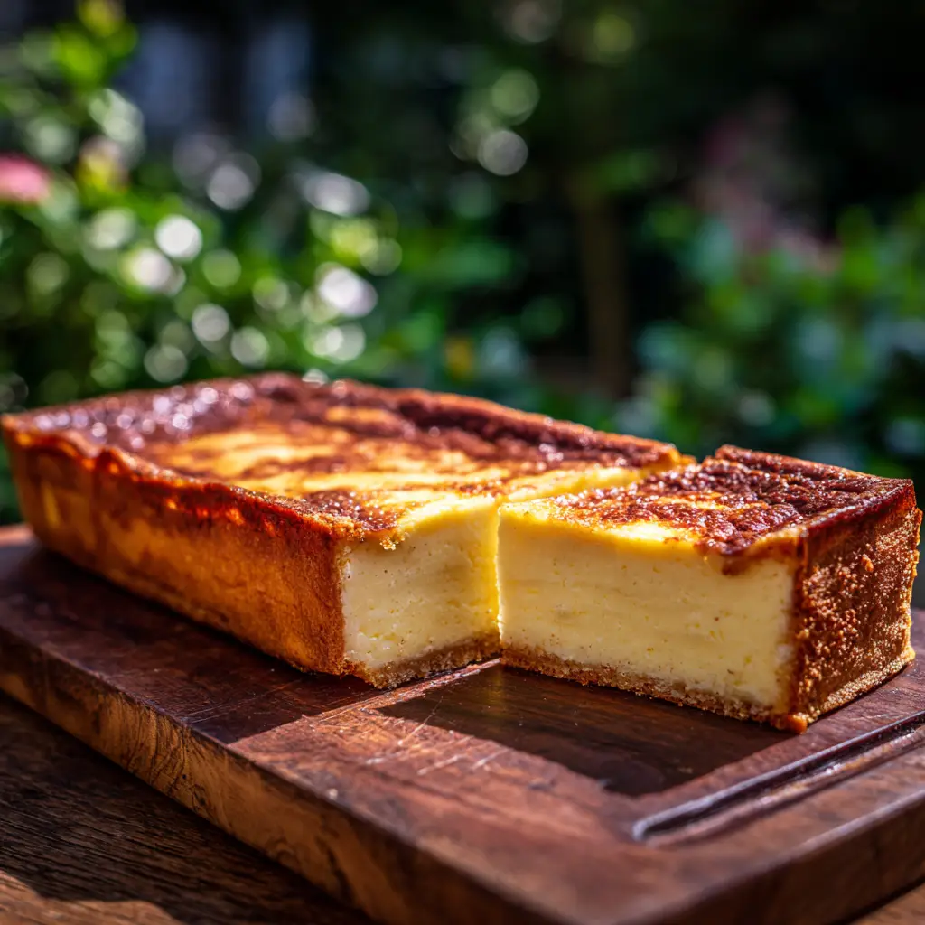 The process of spreading smooth lemon custard filling into the buttery pasta frolla crust before baking the Italian cake.