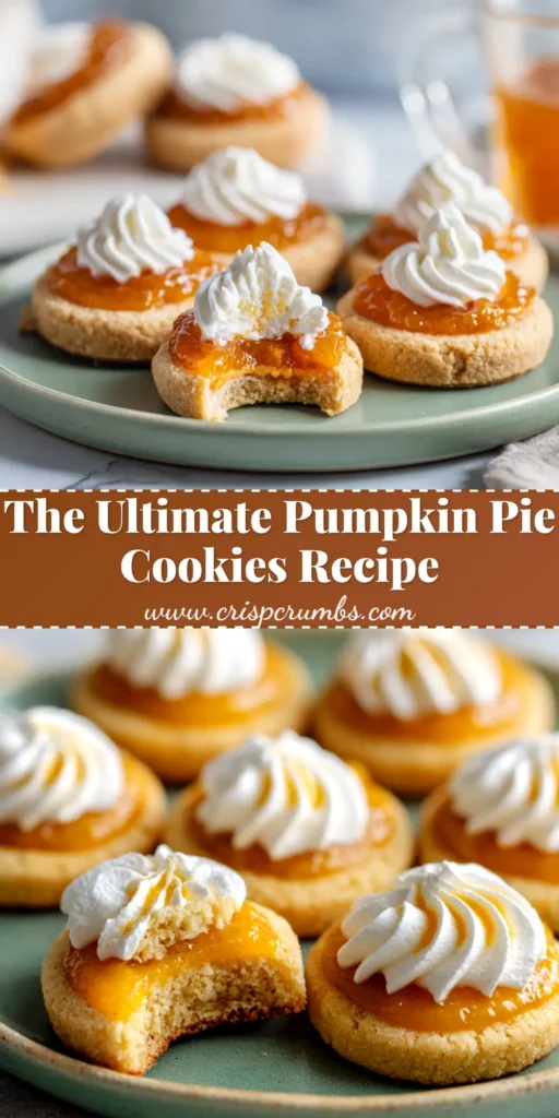 A platter of soft pumpkin pie cookies with rich cream cheese frosting, with a few cookies stacked to show their cake-like texture.