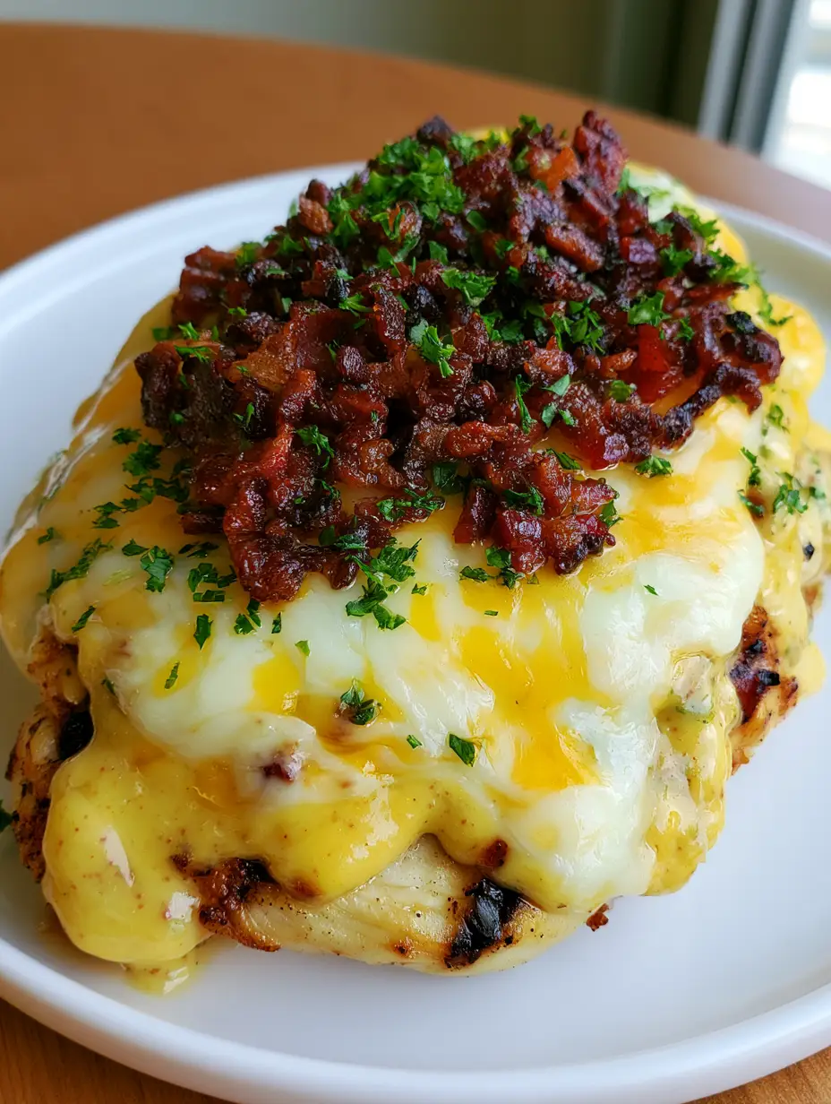 Alice Springs Hähnchen Rezept: Die ultimative Outback Copycat Anleitung 3 Saftig gegrilltes Hähnchenfilet mit Honig-Senf-Sauce und blubberndem Cheddar-Käse für das Alice Springs Hähnchen Rezept.